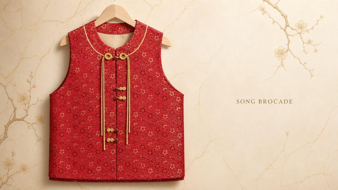Red Song Brocade Vest: Heritage in Modern Style