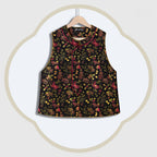 Goldfish and Seaweed Pattern Side-fastening Vest