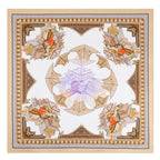 Shimmering Eaves Large Square Mulberry Silk Scarf/ Head Scarf/ Hair Scarf