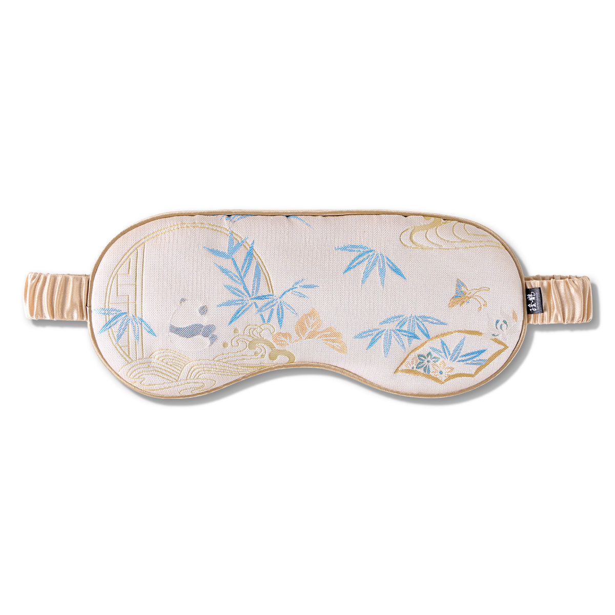 Panda Hugging Bamboos （Blue Bamboo Leaves）Eye Mask