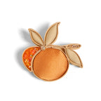 Persimmons Bring Good Fortune Flower-shaped Brooch