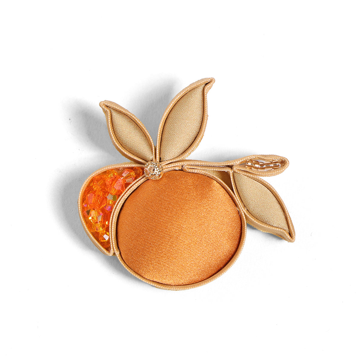 Persimmons Bring Good Fortune Flower-shaped Brooch