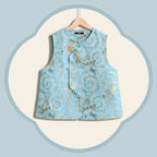 Song Brocade Vest - Pisces (Blue)