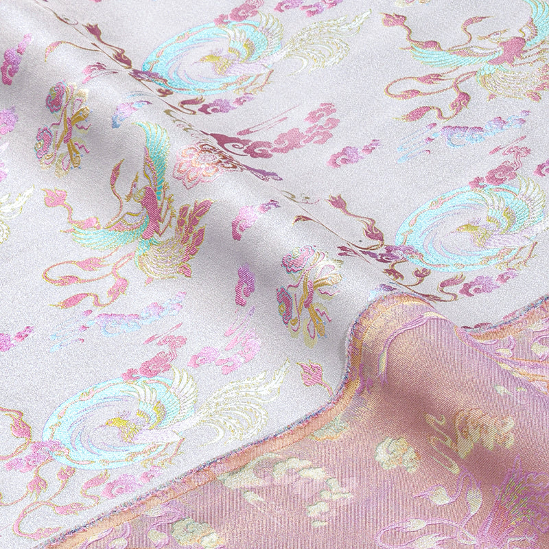 Chi Yu Qi Xia (Mother-of-pearl Purple) Song Brocade Fabric