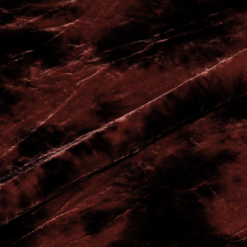 Red and Brown Tie-dye Velvet
