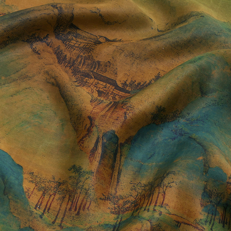 Landscape Gradient-Printed Pattern Xiangyunsha