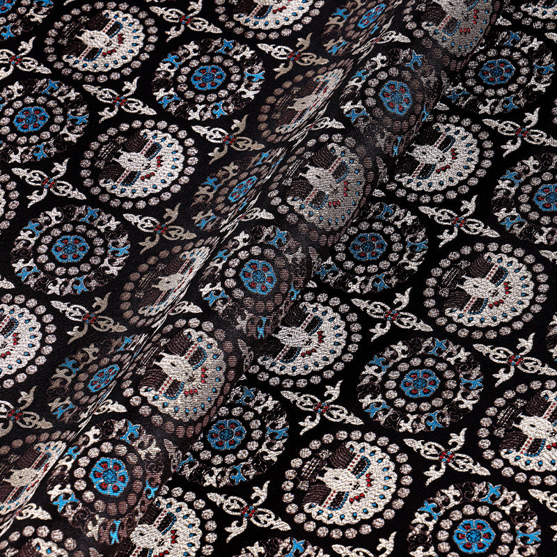 Brocade Feathers and Baoxiang Song Brocade Fabric