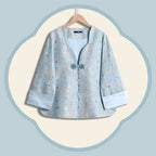 Song Brocade Silk Top - Auspicious Steeds & Flourishing Blossoms