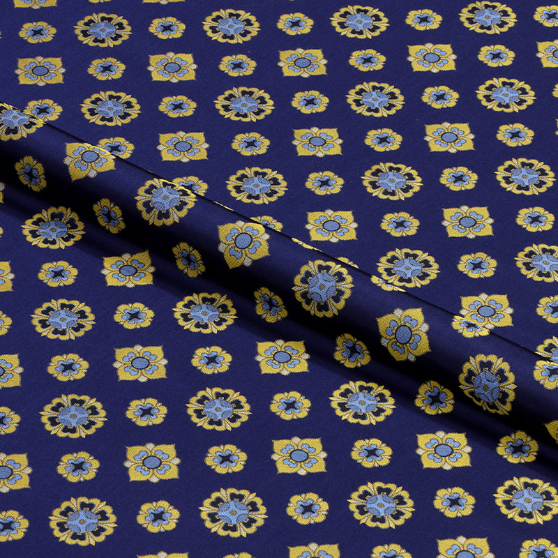 Hua Tang Jin Yun Dark Blue (Wu and Yue) Song Brocade Fabric