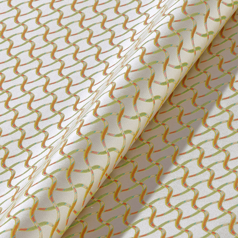 Silver Ingot Clusters Song Brocade Fabric