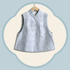 Straight-Front Waistcoat in Double Lions and Brocade Ball Motif
