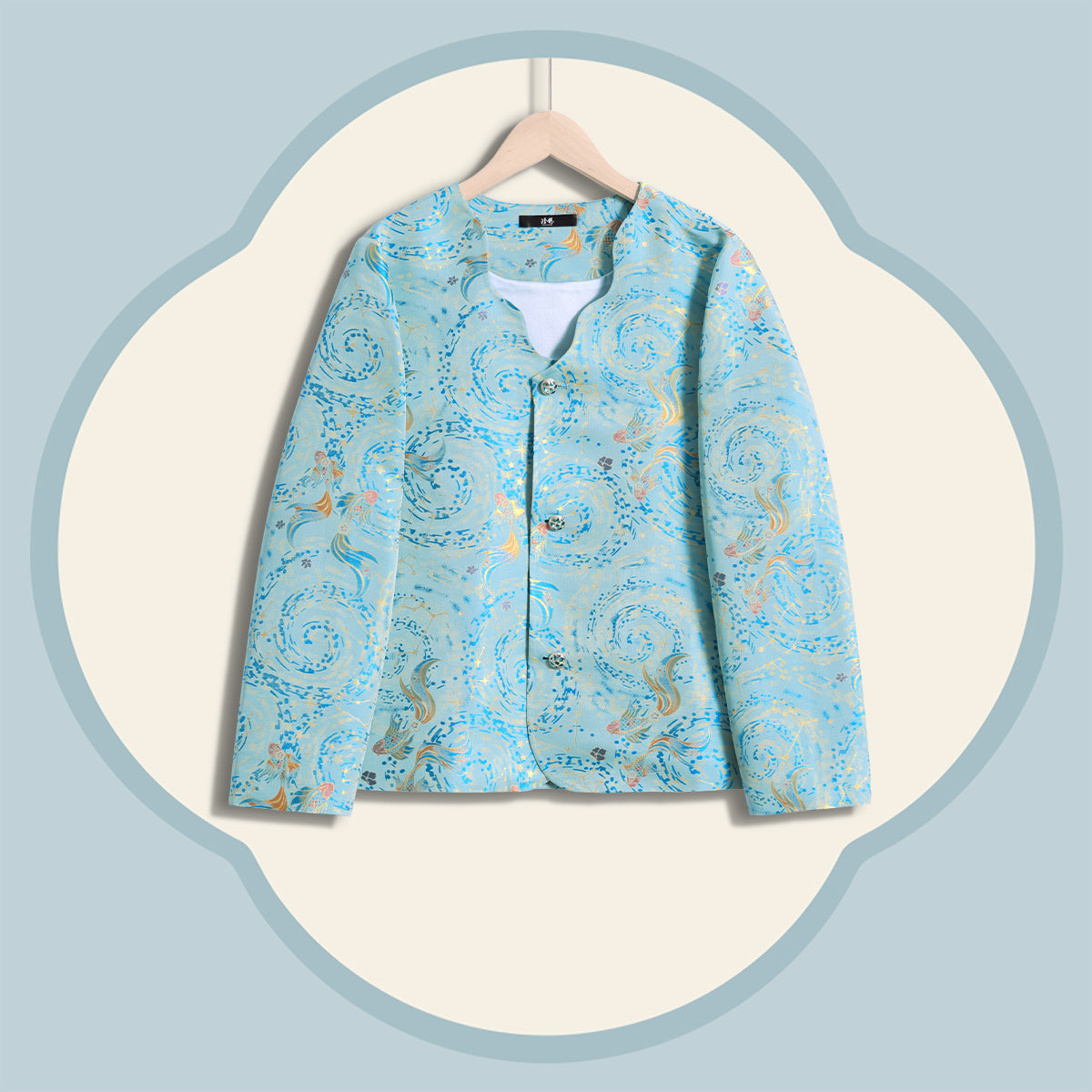 Song Brocade Coat - Pisces (Blue)