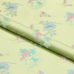 Butterflies Dancing Around A Jewel (Mother-of-pear Light Green) Song Brocade Fabric