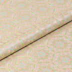Pink and Gold Baoxiang Flower Plate Song Brocade Fabric