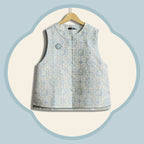 Jade Pink Song Brocade Round-Neck Vest - Loong and Phoenix Pattern
