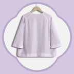Light Purple Luo Silk (Gauze) Top - Circular "Xi" (Happiness) Pattern