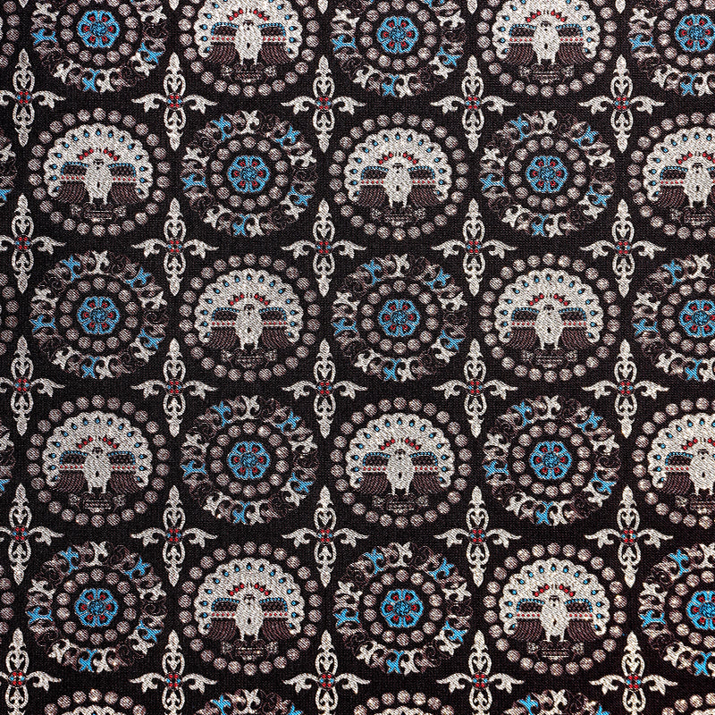 Brocade Feathers and Baoxiang Song Brocade Fabric