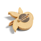 Persimmons Bring Good Fortune Flower-shaped Brooch