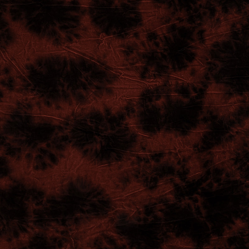 Red and Brown Tie-dye Velvet
