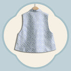 Straight-Front Waistcoat in Double Lions and Brocade Ball Motif