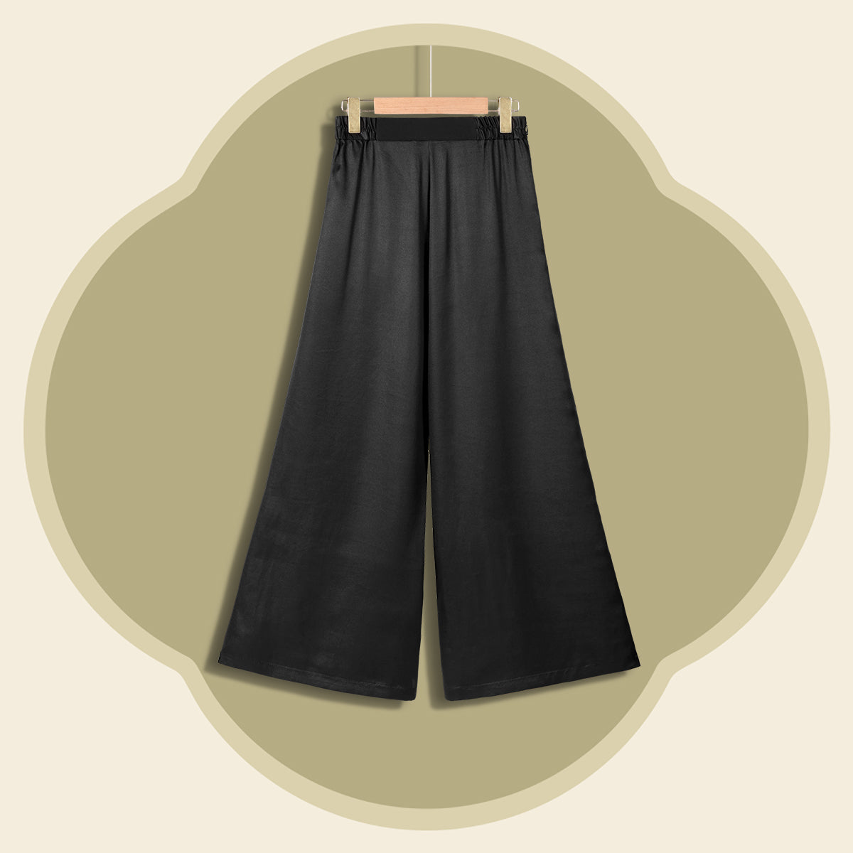 Original Color Plain Crepe Satin Xiangyunsha Wide-leg Trousers