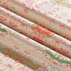 Splendid Palace Lanterns (Beige Base) Song Brocade Fabric