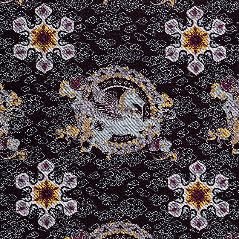 Cloud-Soaring Pegasus Song Brocade Fabric
