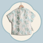 Song Brocade Cross-Collar Vest - Jade Elegance (Green)