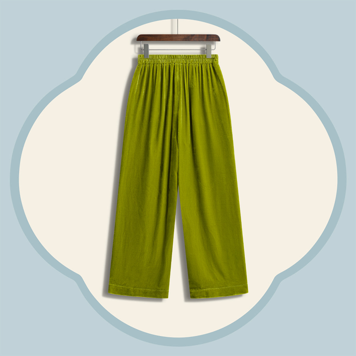 Light Green Velvet Trousers