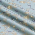 Loquat and Tit (With Background Pattern) Song Brocade Fabric
