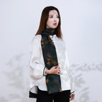 Pine and Crane Xiangyunsha Mulberry Silk Scarf and Shawl