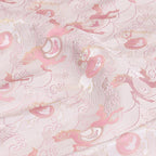 Wealth upon the Horse (Pink) Song Brocade Fabric