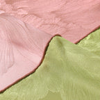 Misty Pink Soft Petals of Peony Long Mulberry Silk Scarf