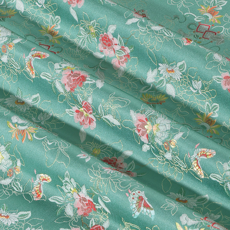 Fan Hua Ji Ying Song Brocade Fabric