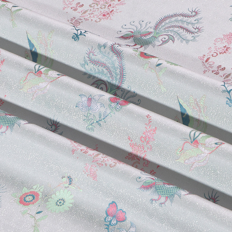Batik Blossoms (Pink) Song Brocade Fabric