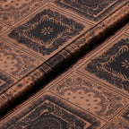Brown Based with Overlapping Ink Patterns Pizi Xiangyunsha