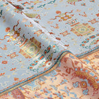 Splendid Palace Lanterns(Gray Base) Song Brocade Fabric