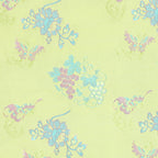 Butterflies Dancing Around A Jewel (Mother-of-pear Light Green) Song Brocade Fabric