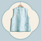 Straight-Front Song Brocade Silk Vest – Bamboo Glen Whispers