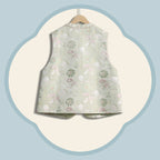 Jade Rabbit Gazing at the Moon Front-Opening Vest (Butterfly-Style Fasteners)