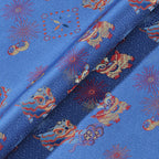 Auspicious Lion Dance Song Brocade Fabric