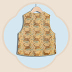 Tiger Quelling Five Venomous Creatures Flower Closure Vest