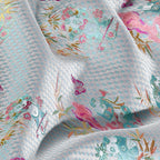 Pandas Frolicking Among the Bamboo Song Brocade Fabric