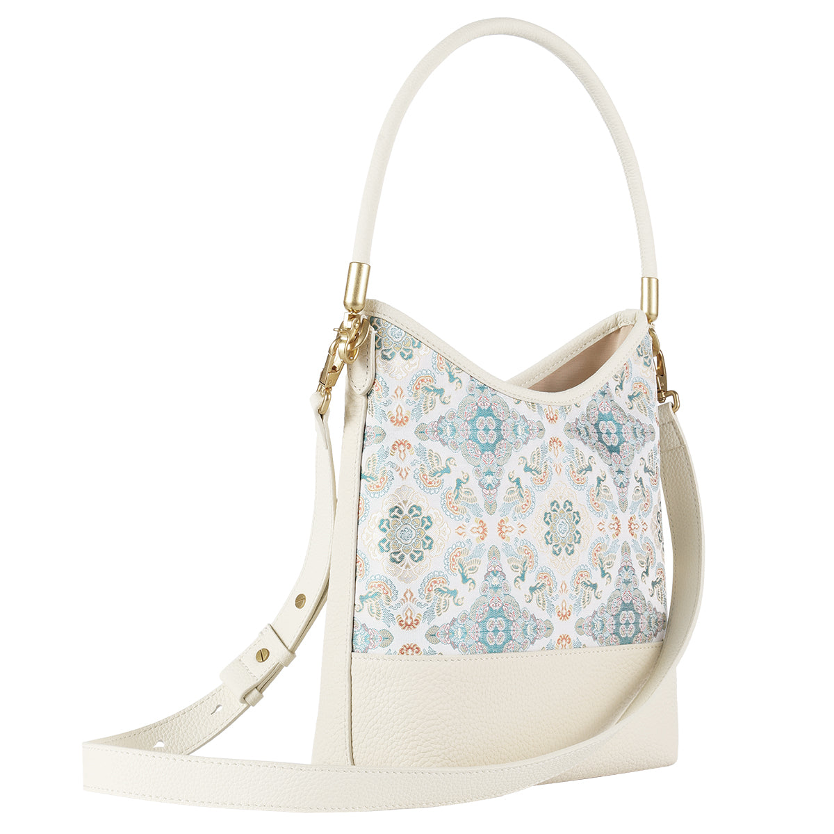 Song Brocade Handbag - Autumn Waters & Homeward Geese (Apricot)