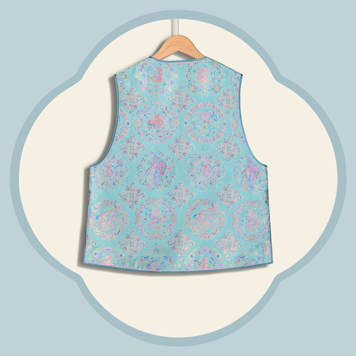 Family Portrait of the Twelve Chinese Zodiac Animals Crew- Neck Vest