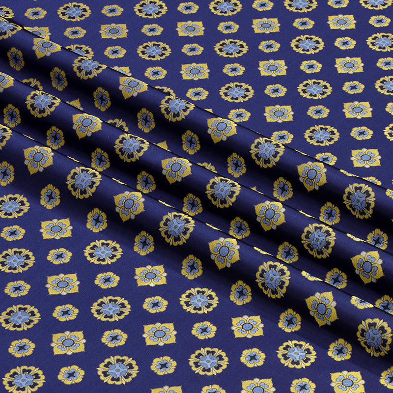 Hua Tang Jin Yun Dark Blue (Wu and Yue) Song Brocade Fabric