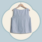Salt-shrunk Textured Gray Vest