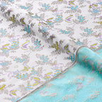 Colourful butterflies Fluttering (Light Pink) Song Brocade Fabric