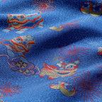 Auspicious Lion Dance Song Brocade Fabric