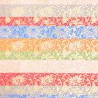 Gold-Edged Entwined Lotus Song Brocade Fabric